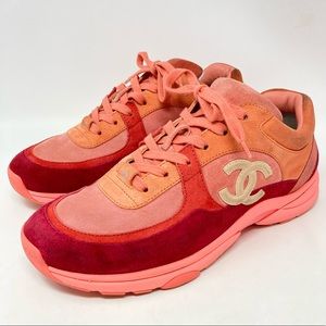 Chanel CC Suede Sneakers